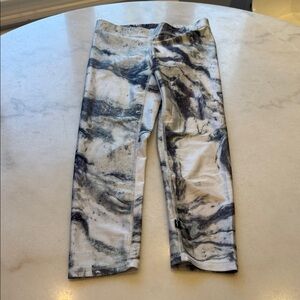 Terez Marble Print Leggings - Black, Gray, White